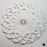 "Dharma Wheel" - paper - 25" x 23.6"
