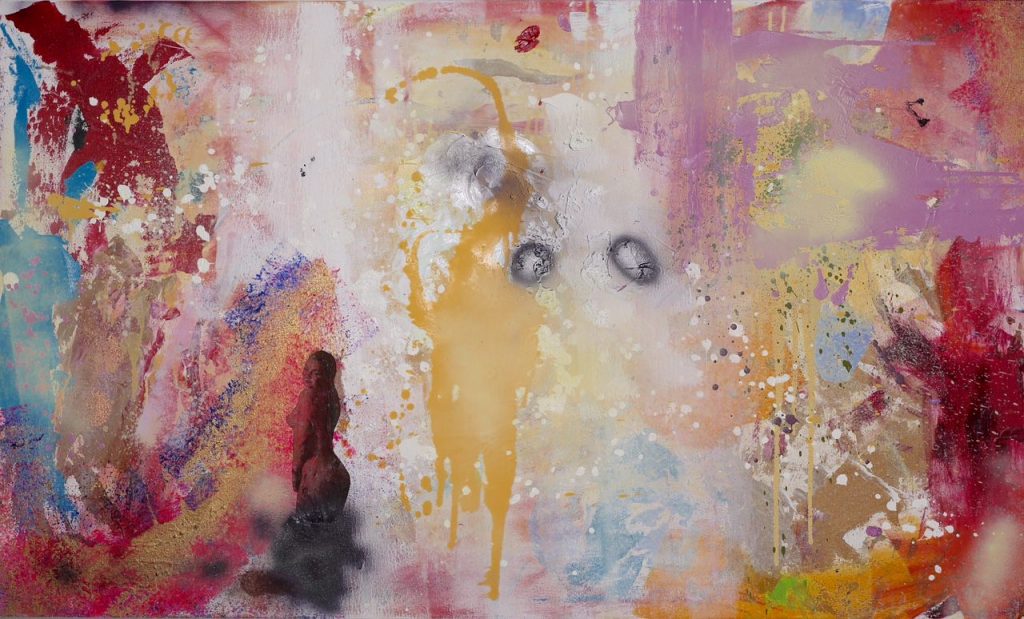 More Than Words, Oil and Acrylic on Canvas, 36″ x 60″