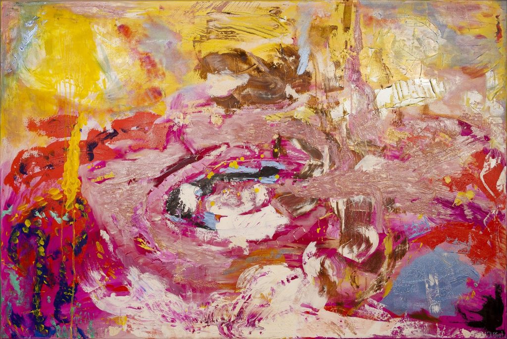 Reciproco Amore, Oil and Acrylic on Canvas, 35.5″ x 63″