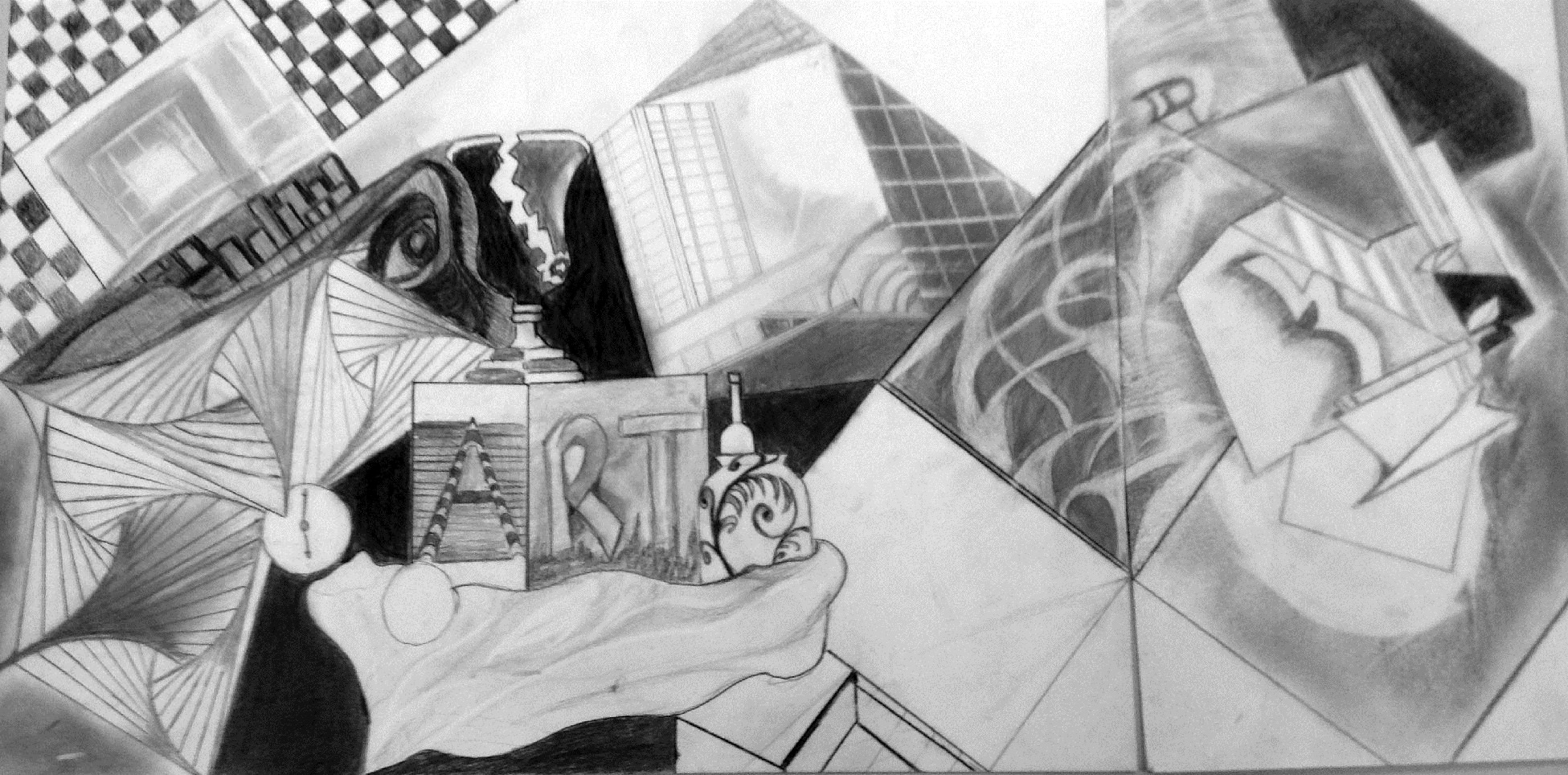 The preliminary drawing by one of James Chisholm’s former students