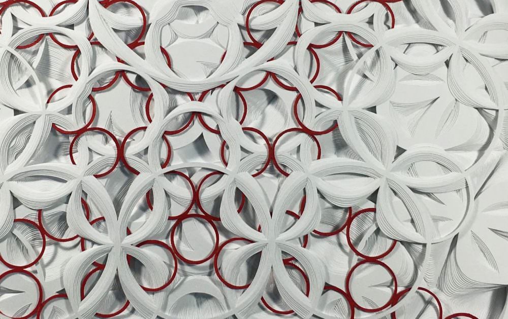 Detail of "Prosperity Charm" - paper - 25" x 23.6"