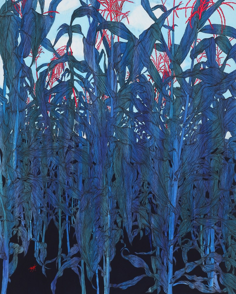 midsummer-2015-su-jeong-nam-ink-on-paper-39x32-22000