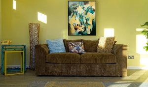 Teal interior design