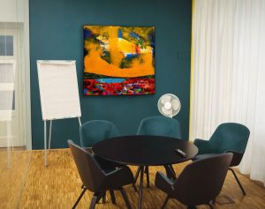 Teal interior design