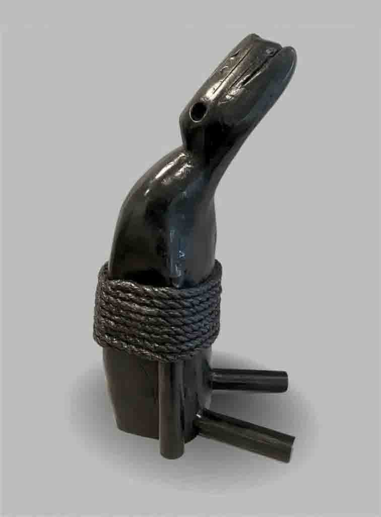 Boatswain, epitaph for a dog, 2020, Cast bronze, 30" x 14" x 11" Boatswain, epitaph for a dog, 2020 by Jerry Atkins