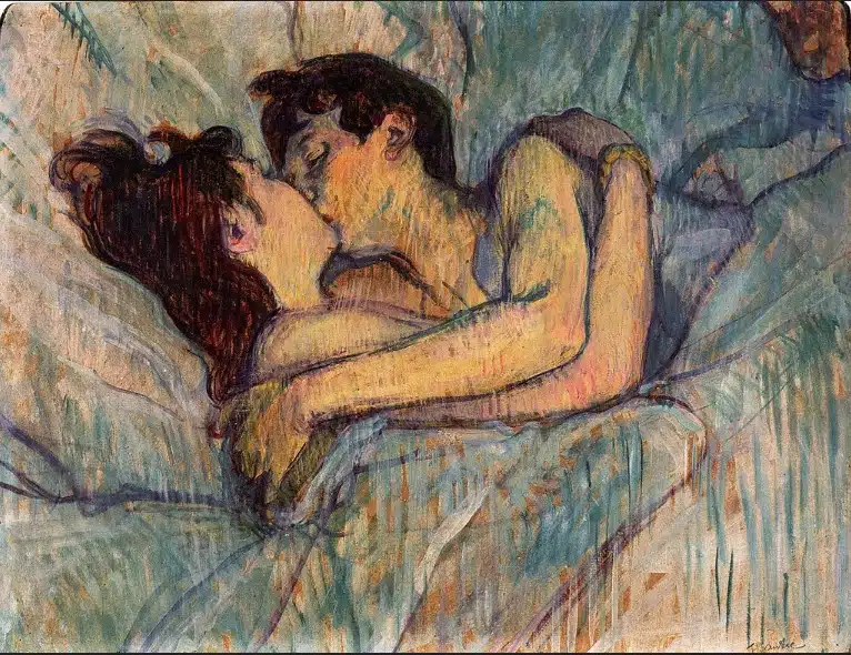 Henri de Toulouse-Lautrec, In Bed, The Kiss, 1892