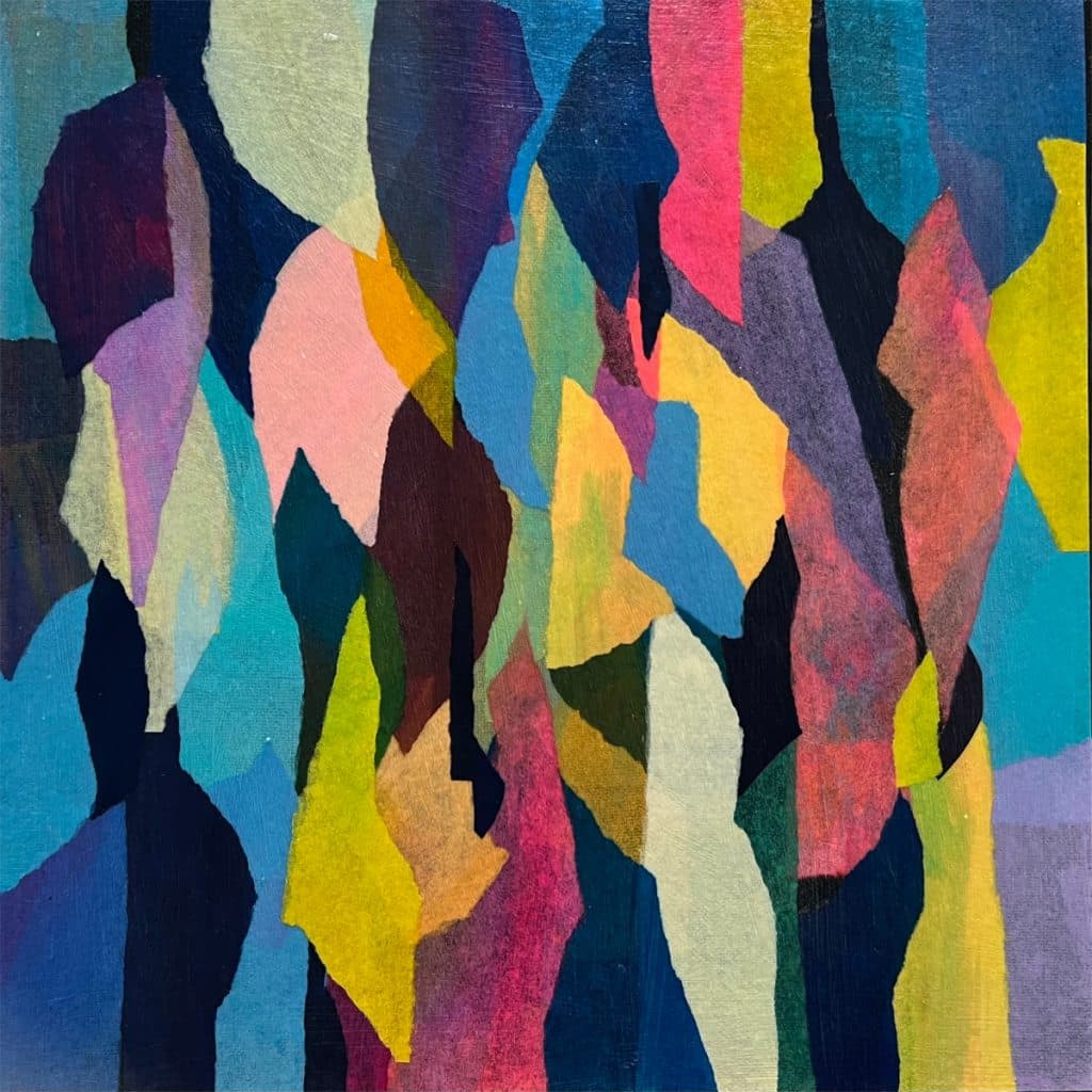 Ellen Globokar collage on canvas